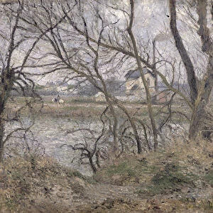 The Banks of the Oise, near Pontoise, Cloudy Weather, 1878 (oil on canvas)