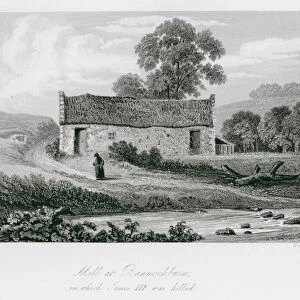 Mill at Bannockburn, in which James III was killed (engraving)