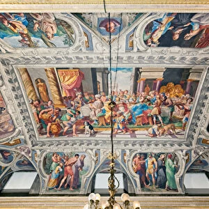 The banquet of Ahasuerus, after 1621 (fresco)