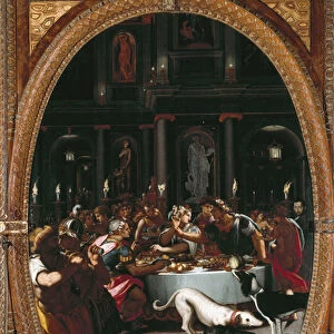 The banquet of Cleopatra (Painting, 1570-1572)