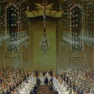 Banquet in the Redoutensaal, Vienna, 1760 (detail of 66717)