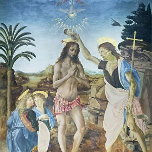 The baptism of Christ, 1475 circa, (tempera and oil on wood)