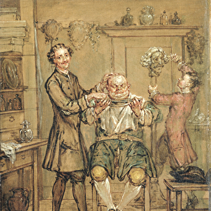 The Barber, c. 1760-69 (oil on canvas)