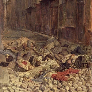 Barricade in the Rue de la Mortellerie, June 1848 (Memory of Civil War) 1849 (oil on canvas)