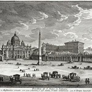 Basilica of Saint Peters, Vatican, c. 1753 (etching)