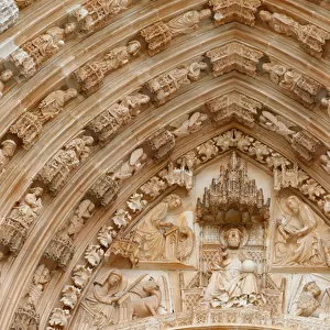 Batalha Monastery. Late Gothic architecture, intermingled with the Manueline style