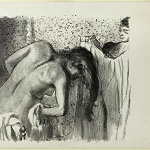 After the Bath (large version), 1891-92 (lithograph in black on paper)