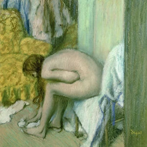 After the Bath, Woman Drying her Left Foot, 1886 (pastel on cardboard)