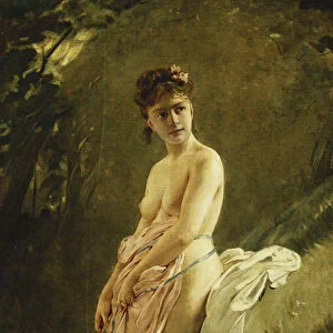 The Bather, (oil on canvas)