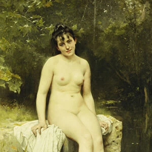 The Bather, (oil on canvas)