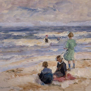 Bathing Children, 1922 (oil on canvas)