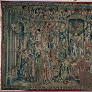 Bathsheba Welcomed at Court, Tapestry of David and Bathsheba, c. 1510-15 (tapestry)
