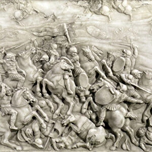The Battle of Agnadello, 14th May, 1509, detail from the Tomb of Louis XII (1462-1515