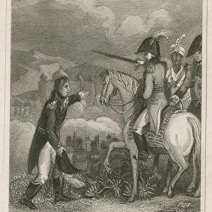 The Battle of Assaye, India, 1803 (engraving)
