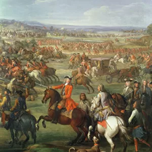 The Battle of Blenheim on the 13th August 1704, c. 1743 (oil on canvas) (detail of 237822)