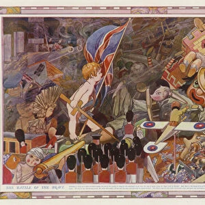The Battle of the Brave (colour litho)