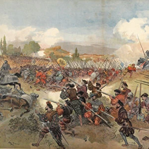 The Battle of Cerisole, illustration from Francois Ier: Le Roi Chevalier