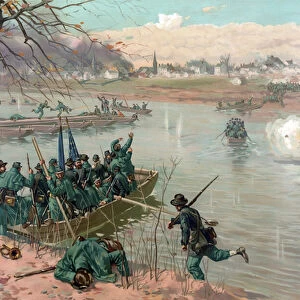Battle of Fredericksburg, pub. L. Prang & Co. 1886 (colour litho)
