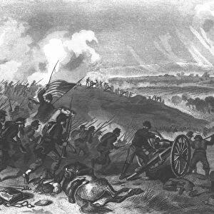 Battle of Gettysburg - Final Charge of the Union Forces at Cemetery Hill, 1863 pub