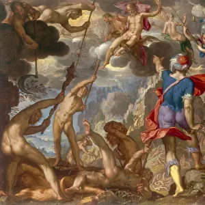 The Battle between the Gods and the Giants, c. 1608 (oil on copper)