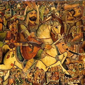 The Battle of Kerbala, 19th century (oil on canvas)
