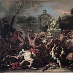 Battle between Lapiths and Centaurs (oil on canvas, circa 1710)