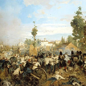 Battle of Magenta. Painting by Gerolamo (Girolamo) Induno, 1861. Museum of the Risorgimento Milan