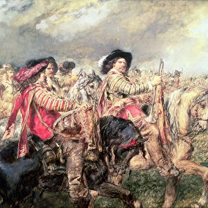 After the Battle of Naseby in 1645, 1860 (w / c on paper)