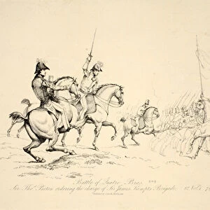 Battle of Quatre Bras: Sir Thomas Picton ordering the Charge of Sir James Kempts Brigade