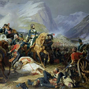 The Battle of Rivoli, 1844 (oil on canvas) (see also 176686)