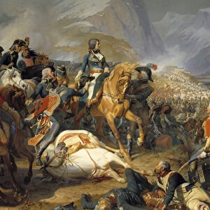 The Battle of Rivoli on January 14, 1797: Bonaparte changes horse Painting by Henri Felix