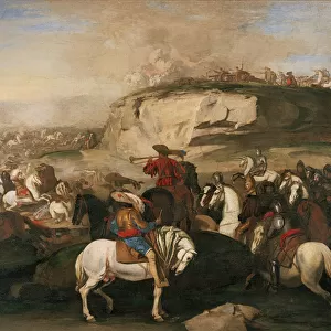 Battle Scene, c. 1630-39 (oil on canvas)