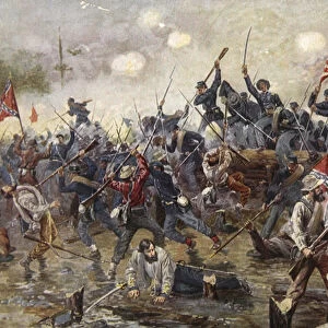 The Battle of Spotsylvania, May 8-21 1864 (colour litho)