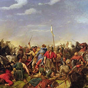 Battle of Stamford Bridge, 1870 (oil on canvas)