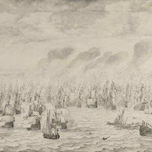 The Battle of Terheide, 1657 (oil on canvas)