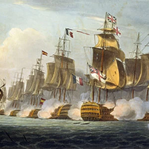 Battle of Trafalgar, October 21st 1805, from The Naval Achievements of Great