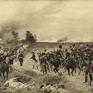 Battle of Waterloo, 1815 (gravure)
