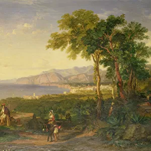 The Bay of Salerno, c. 1820-30 (oil on canvas)