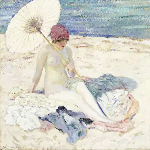 On the Beach, 1913 (oil on canvas)