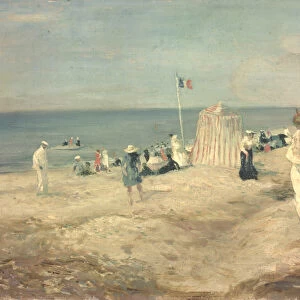 The Beach at Ambleteuse, 1901 (oil on panel)