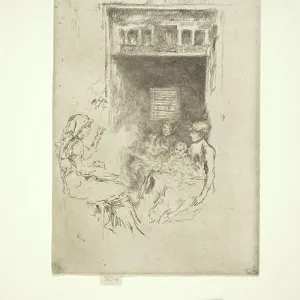 Bead-Stringers (etching)