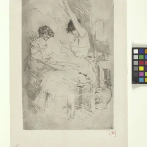 Bead Stringers, Venice (etching) Bead Stringers, Venice (etching)