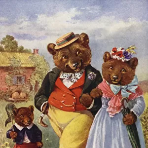 The Three Bears (colour litho)