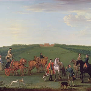 The Beauchamp-Proctor Family and Friends at Langley Park, Norfolk, 1749 (oil on canvas)