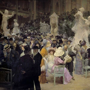 Belle epoque: "A Friday at the Salon des artistes francais"