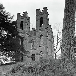 The belvedere at Claremont, from The Country Houses of Sir John Vanbrugh by Jeremy Musson, published 2008 (b/w photo)