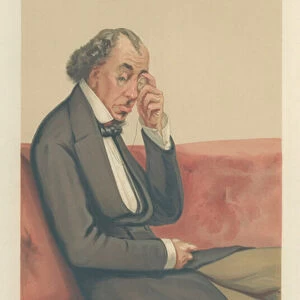 Benjamin Disraeli, the Earl of Beaconsfield (colour litho)