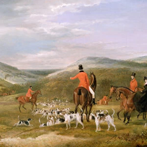The Berkeley Hunt, 1842: The Meet (oil on canvas)