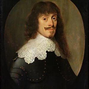 Bernard (1604-39) Duke of Saxe-Weimar (oil on canvas)