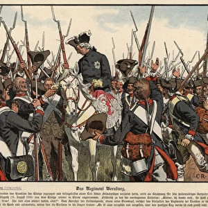The Bernburg Regiment (colour litho)